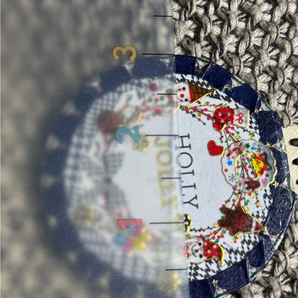 A set of 4 new unique handmade 3x3” wooden Christmas tree hanging ornaments $40 - Picture 10 of 13